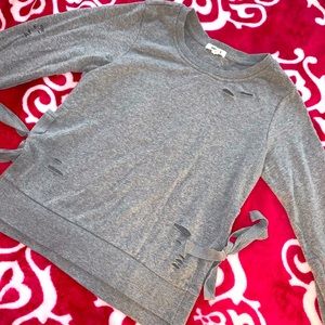 Ripped Detail Sweater